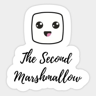 The second marshmallow (soft colors) Sticker